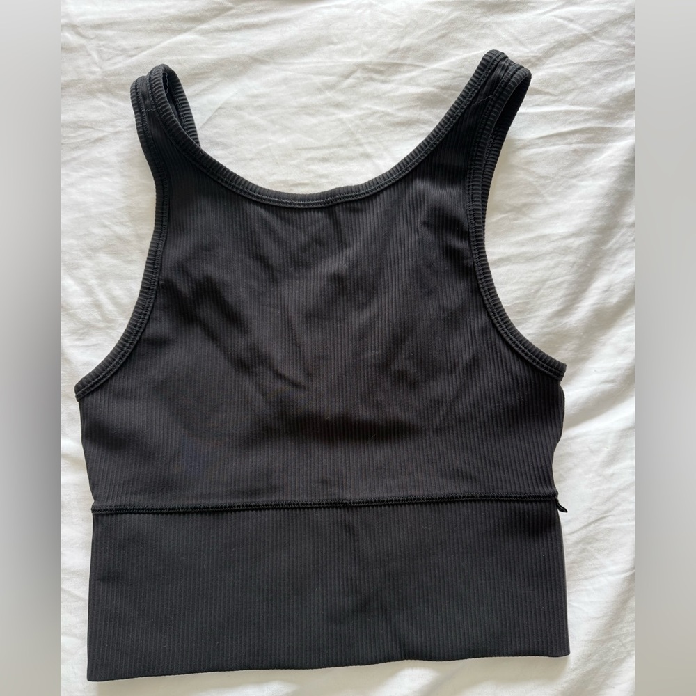 Lululemon Black Ribbed Women's Tank Top